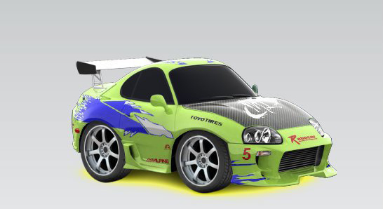 Obrian's Supra Fast and Furious car town skin