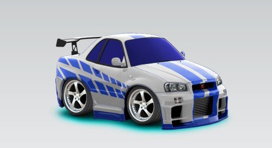 Fast and Furious Skyline Car Town Skins